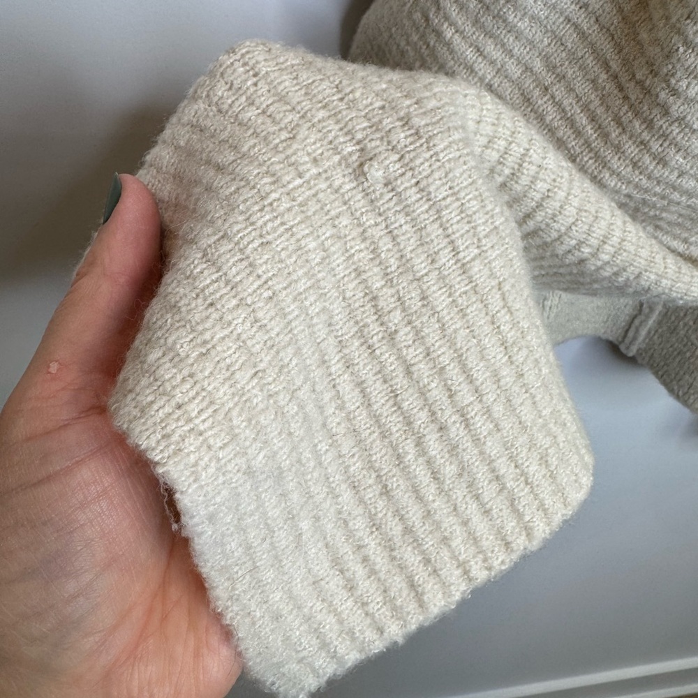 Monk & Lou Cozy Cream wool blend Open-Front Sweater size medium - Picture 6 of 10